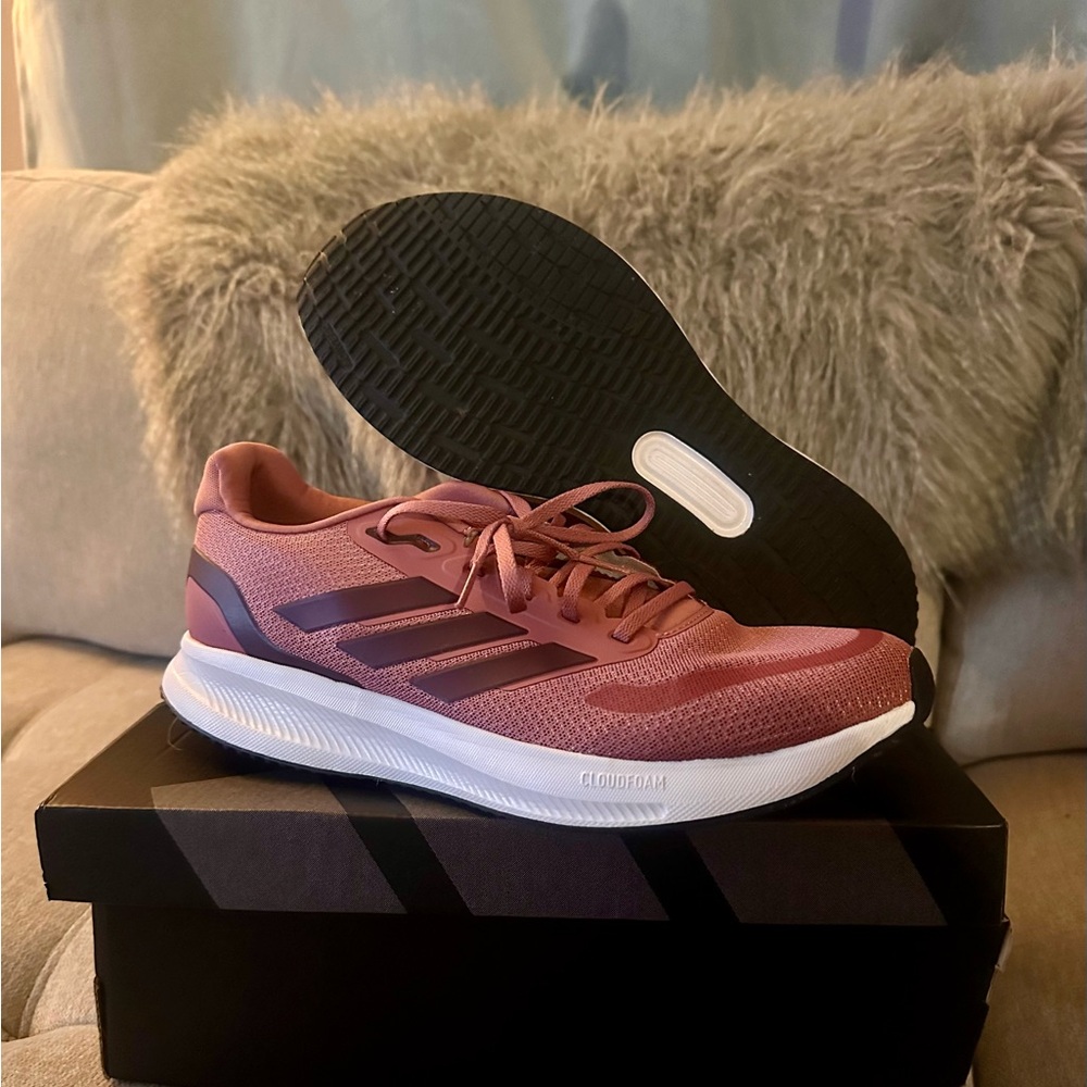 adidas Women’s Athletic Shoes - Mauve with White Sole